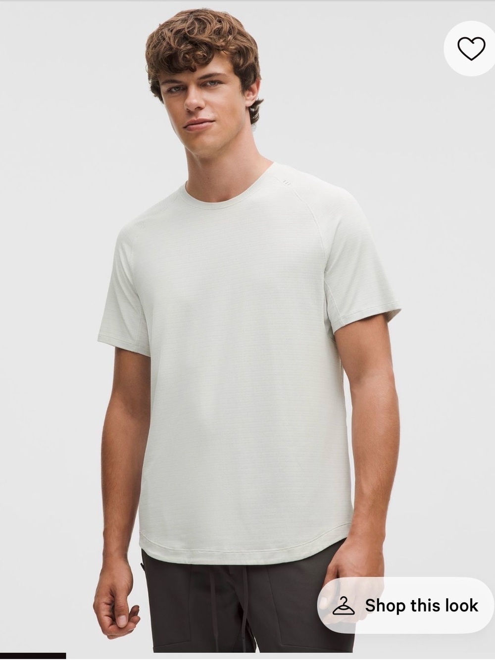 lululemon athletica Men's “License to Train” Light Gray Size XL Performance Tee